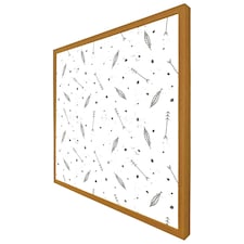 Feathers and arrows in boho style (Picutre Frame) Brown | Oak | S
