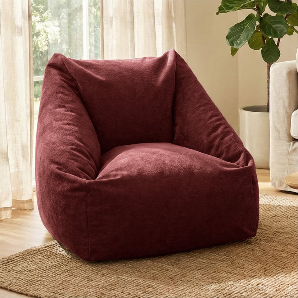 image 1 of rucomfy Indoor Large Snuggle Bean Bag Chair - Adults Plush Velora