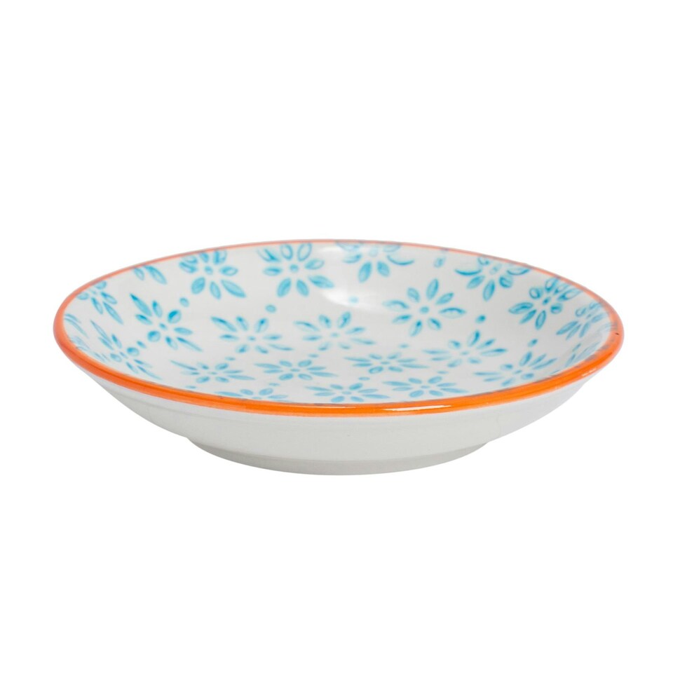 image 1 of Nicola Spring Hand-Printed Sauce Dishes - 10cm - Blue - Pack of 6