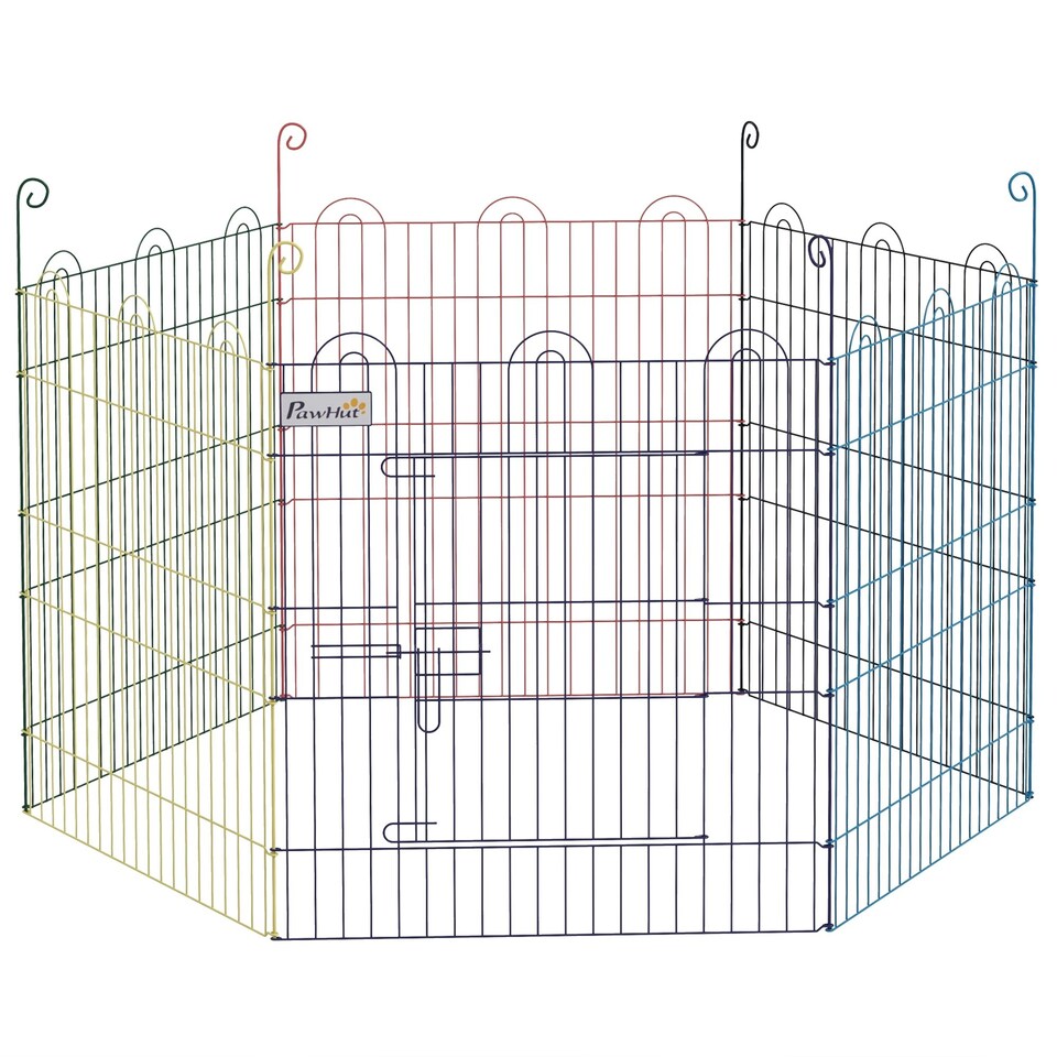 image 1 of PawHut Pet Playpen Dog Puppy Crate Kennel w/ Door