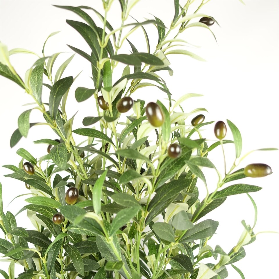 image 1 of 160cm Artificial Olive Tree 1296 Leaves 72 Olives | Green | 5ft
