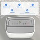 image 6 of HOMCOM 16L Dehumidifier with Filter, 5.5L Water Tank, Auto Defrost, Timer
