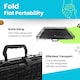 image 6 of Straame 36" Folding Metal Dog Crate Black