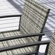 image 8 of Outsunny Rattan Garden Furniture for 4, Dining Table and Chairs, Mixed Grey
