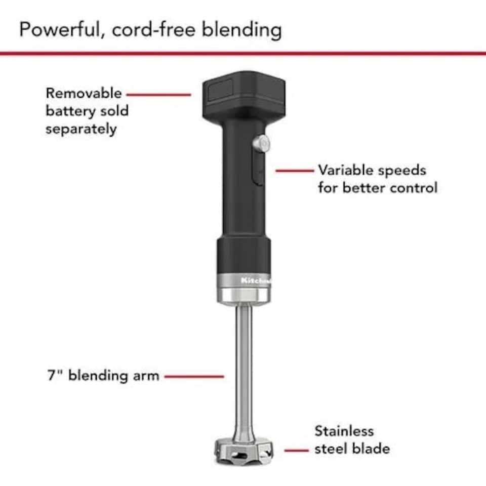 image 1 of KitchenAid Go Cordless Hand Blender Plus Accessories Without Battery