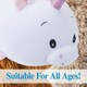 image 9 of White Roly Poly Unicorn 40cm Large Cute Plush Toy - Oh So Soft