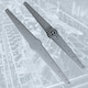 image 4 of SPARES2GO Upper and Lower Spray Arm for Bush BFSNB12B BFSNB12W BFSSAE12B BFSSAE12W Dishwasher