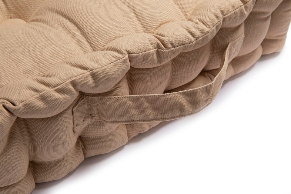 image 1 of Seat Pad Cushion Booster 100% Cotton Cover Extra Thick 10cm 45cm Square | Gold