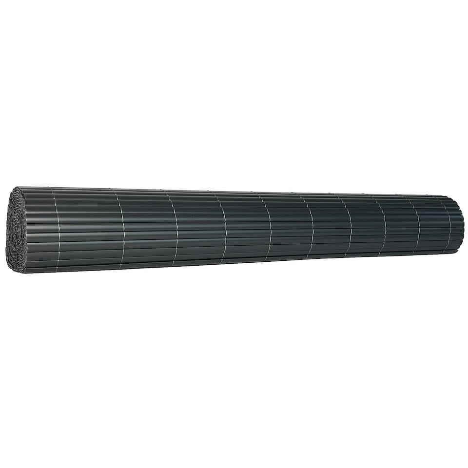 image 1 of 1m x 3m Grey PVC Outdoor Garden Fencing Privacy Screen Roll | Grey | 1