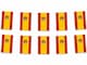 image 2 of Spain Flag Rectangle Party Bunting 10m with 20 Flags