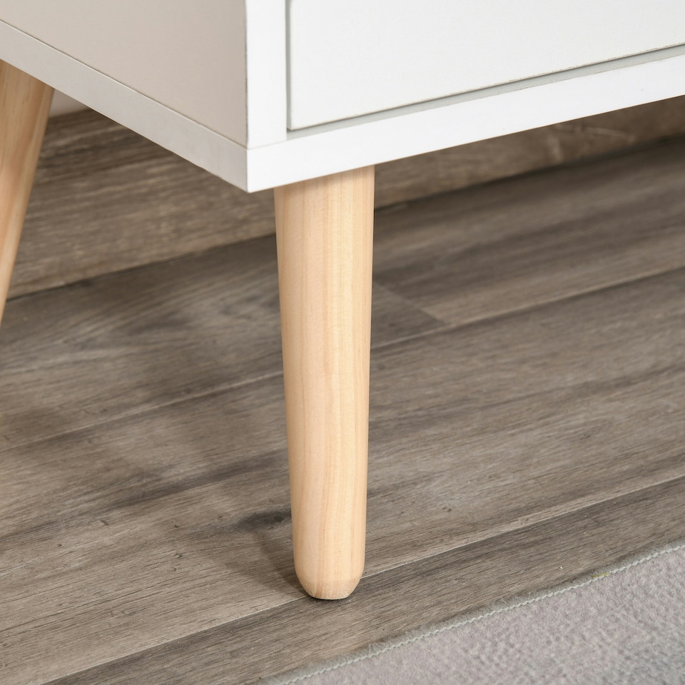 image 1 of HOMCOM Floor Cabinet Storage Cupboard Sideboard with Drawer for Bedroom