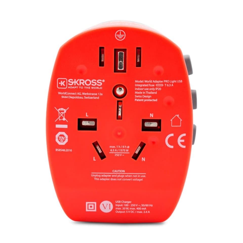 image 1 of Skross Pro Light 3 x USB Adapter