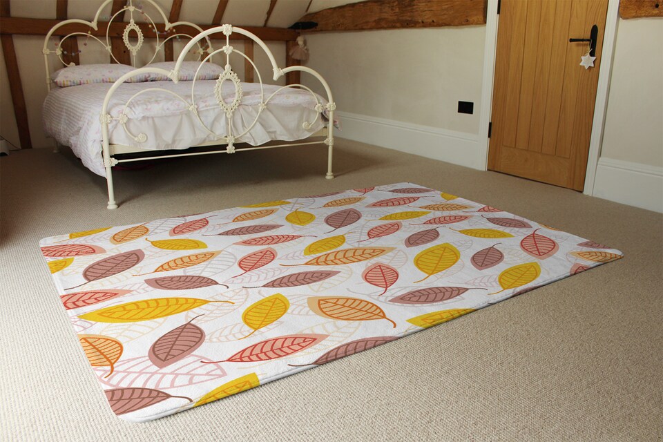 image 1 of Small Autumn Leaves Rug | Multi
