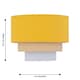 image 6 of Set of 2 Gabi - Ochre Ombre Linen 22cm Table Lamp Shades | Yellow | Medium | 2