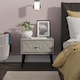 image 2 of Toledo 1 Drawer Bedside Table in Dusk Grey (Ready Assembled) | Grey | Dusk Grey