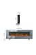 image 5 of Living and Home 72 Inch Electric Fireplace- Recessed/Wall-mounted with Remote and Touch Screen,1800W,Grey