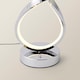 image 6 of ValueLights Infinity Swirl Integrated LED Touch Dimmer Table Lamp | Silver