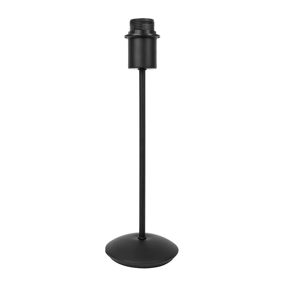 image 1 of Contemporary and Sleek Matt Black Metal Table Lamp Base with Inline Switch | Black