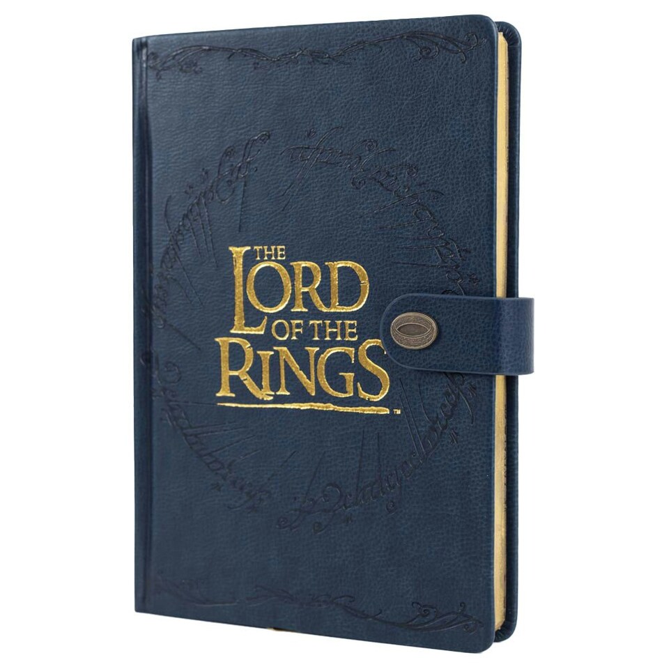 image 1 of The Lord Of The Rings Premium Notebook - Blue/Gold - One Size