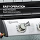 image 4 of Outsunny Portable Gas Plancha BBQ Grill with 3 Stainless Steel Burner, 9kW