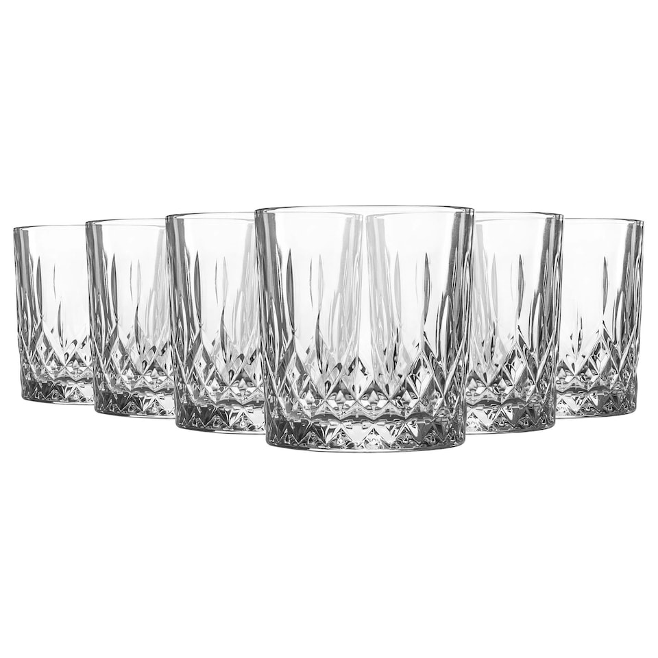 image 1 of LAV Odin Whiskey Glasses - 330ml - Clear - Pack of 6 Clear