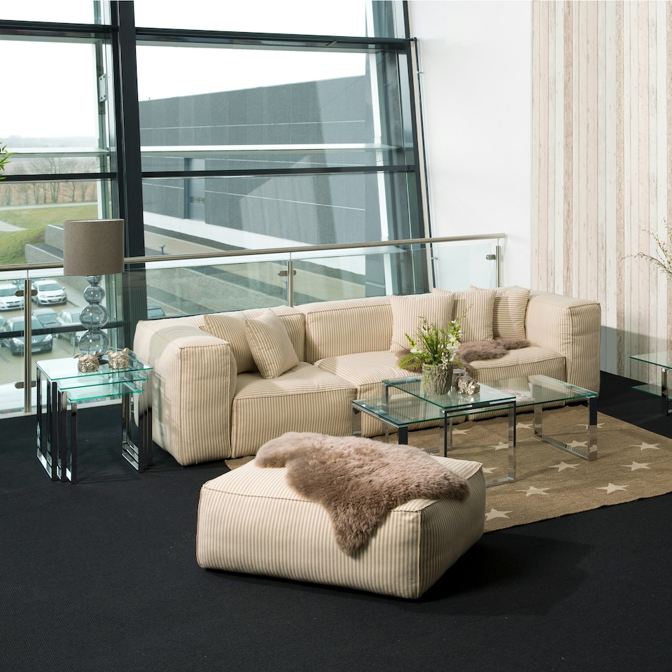 image 1 of Katrine Nest of Tables with Glass Top Set of 3