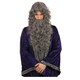 image 3 of Bristol Novelty Wizard Beard & Wig Set - Grey - One Size One Size