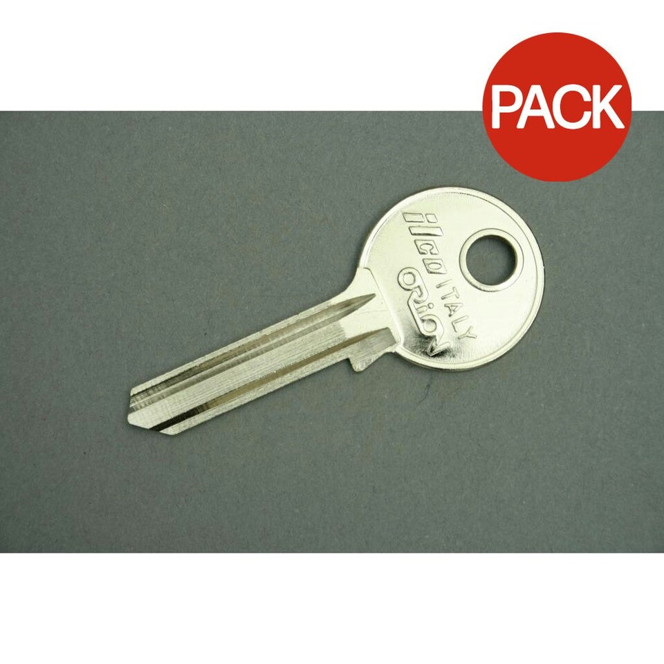 Universal Cylinder Blank Key (Pack of 10) - Gold - One Size