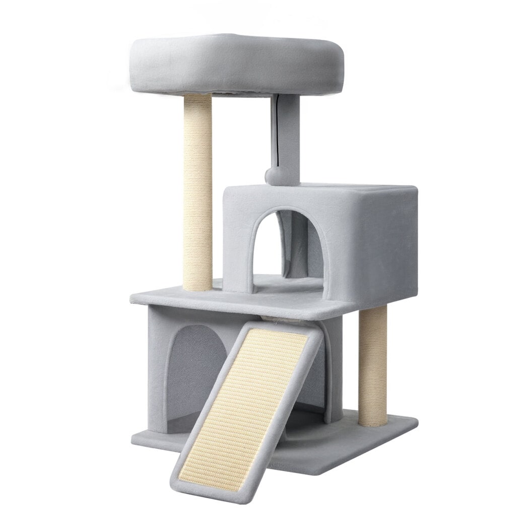 Skylos Beige Multi-Level Cat Tree Tower Condo Scratching Posts Furniture