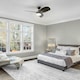 image 3 of ValueLights 36 Inch Integrated LED Ceiling Fan with Remote Control, 3 Blades, Timer and 6 Speed Functions - Black