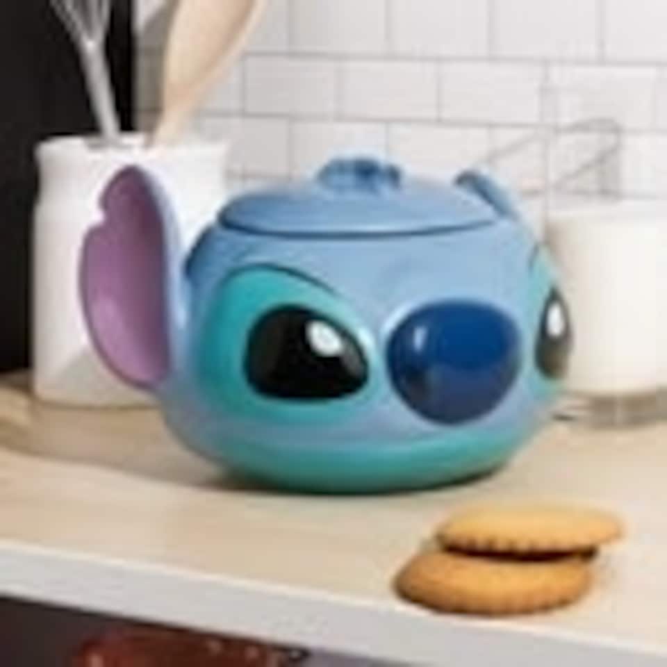 image 1 of Stitch Shaped Cookie Jar