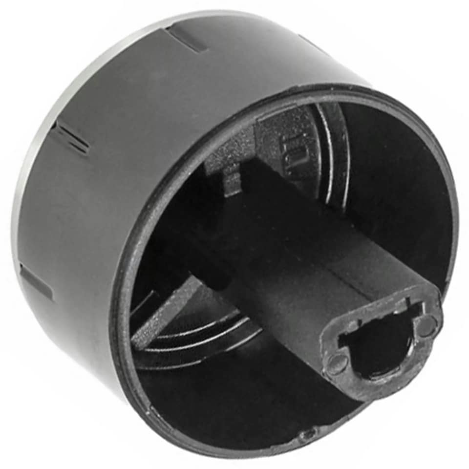 image 1 of SPARES2GO Oven Knob for BOSCH Cooker Oven Hob Switch Dial Silver Black