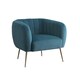 image 1 of Matilda Velvet Fabric Accent Chair - Teal