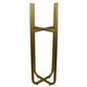 image 2 of Metal Planter Stand Gold Black Metal Plant Pot 62cm x 18cm Leaf Design UK Botanik Gold