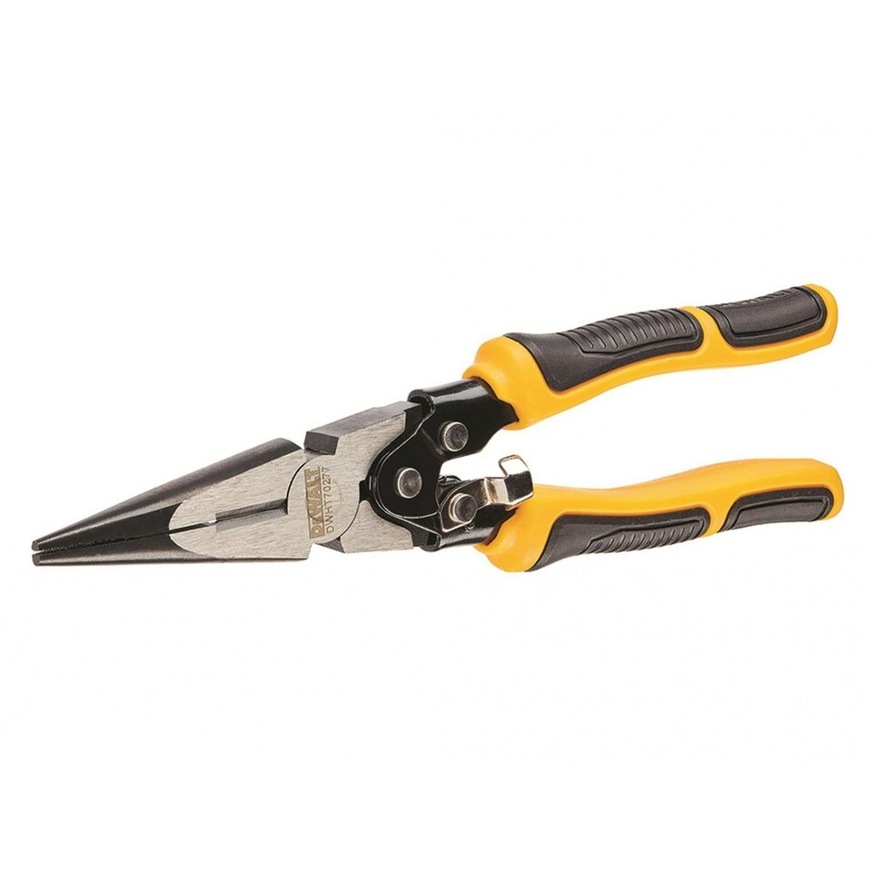 image 1 of Dewalt Hand Tools Compound Action Long Nose Pliers 190mm - Multi Colour - One Size