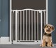 image 2 of Bettacare Curved Top Dog Gate, 107cm - 116cm, Matt White, Pressure Fit Pet Gate for Dog and Puppy, Pet and Dog Barrier | White