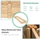 image 6 of Living and Home Solid Wood Raised Garden Bed with 2 Compartments | Brown | 243cm W x 61cm D x 25cm H