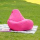 image 3 of icon Kids High Back Bean Bag Pink Indoor Outdoor Childrens Bean Bags Pink