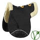 image 1 of Rhinegold Luxe Fur Vented Numnah Brown | Colour: Brown/Natural
Size: Cob