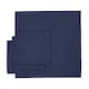 image 3 of Homescapes Navy Blue Set of 4 Cotton Napkins | Blue | One Size | 1