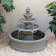 image 1 of Holms 4 Tier Circular Water Fountain in Grey