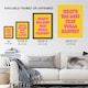 image 3 of What's The Best That Could Happen Yellow Pink Framed Wall Art Print 12X16 In