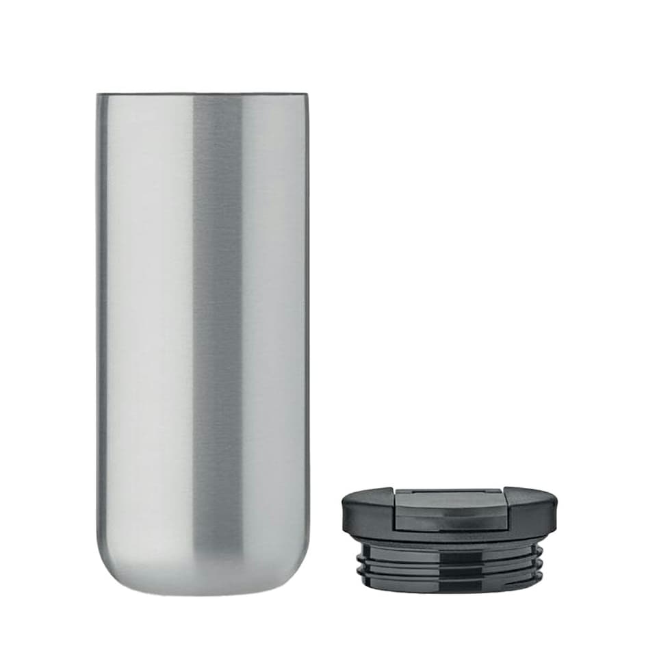image 1 of MidOcean Redu Double-Walled 330 ml Bottle - Matt Silver - One Size Multi | One Size