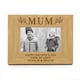 image 6 of Personalised Floral Mum 6x4 Oak Finish Photo Frame Brown | One Size