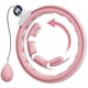 image 1 of SPORTNOW Smart Weighted Hula Hoop with 16 Detachable Knots, Pink