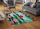image 2 of Red & Pink Tropical Plants Rug | Multi