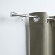 image 2 of OHS Extendable Metal Finial Trumpet Ends Wall Mounted Rod Fittings Curtain Pole - Silver Silver
