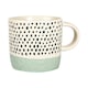 image 5 of Nicola Spring Ceramic Dipped Dots Coffee Mugs - 385ml - Blue - Pack of 6 Blue