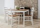 image 1 of Annika Dining Table in Grey & Pine | White | One Size | 1