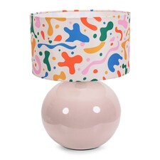 ValueLights Bosco Stone Ceramic Table Lampbstract Shapes Shade
